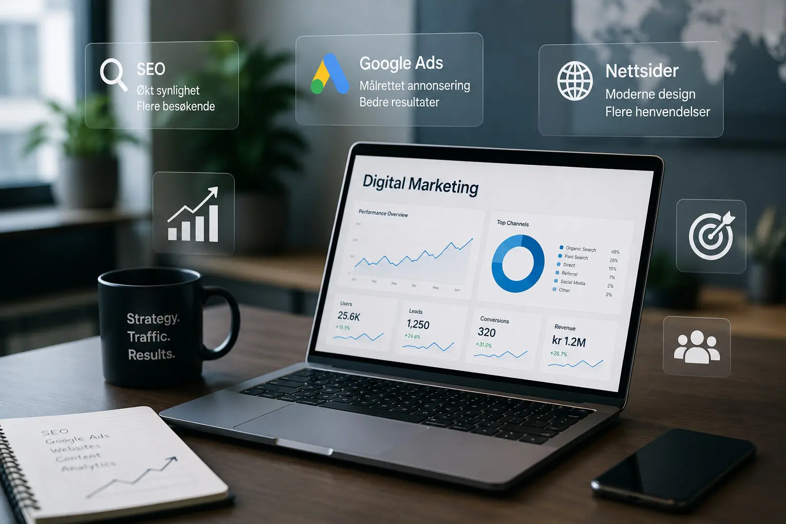 Digital Marketing Agency for bedrifter som ønsker flere kunder