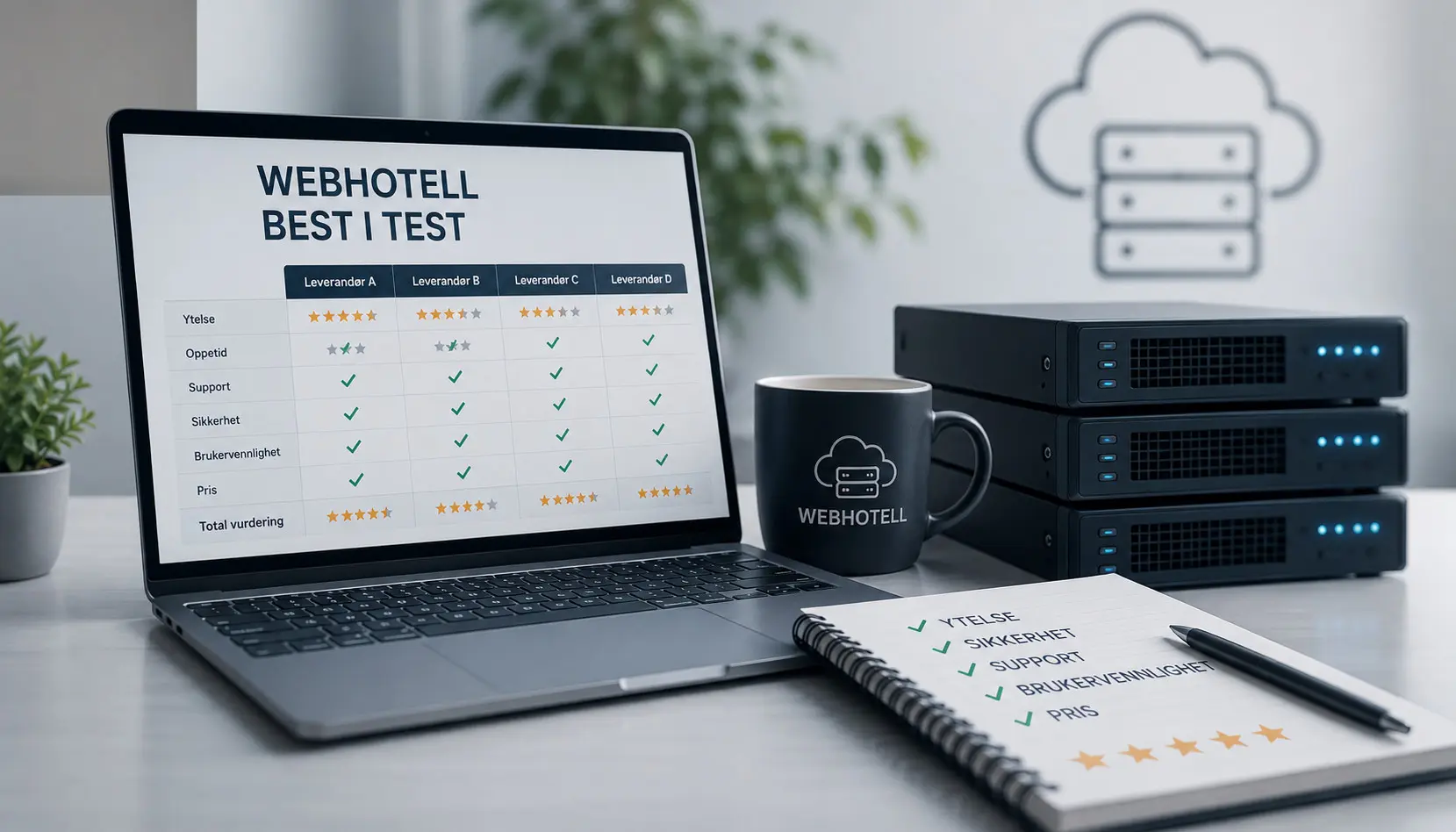 Webhotell best i test Se hvilke leverandører som skiller seg ut