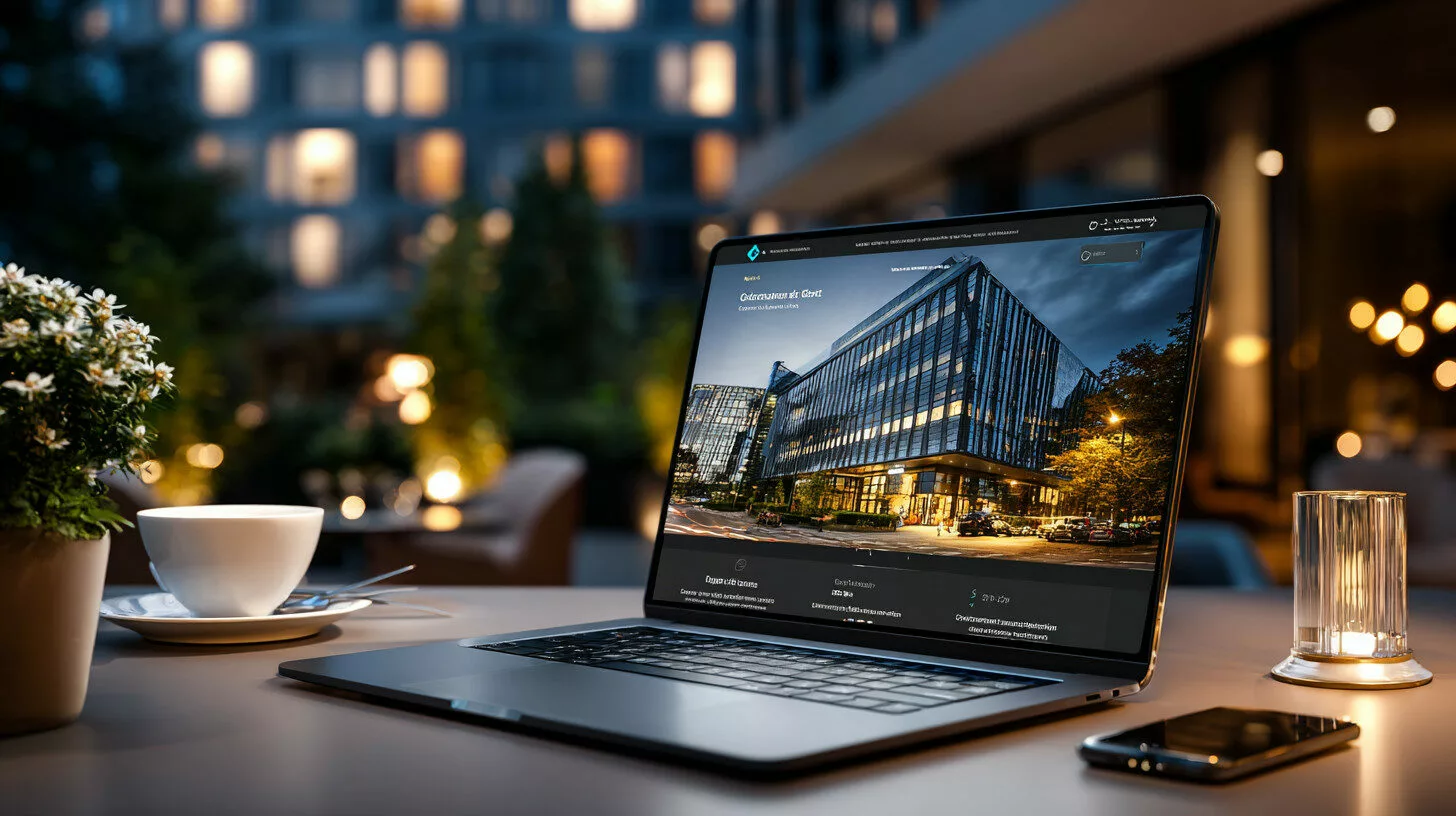 Rbrynest sleek large screen showing professional business web 507320be 5892 4b75 b097 ac83fb1d32e0